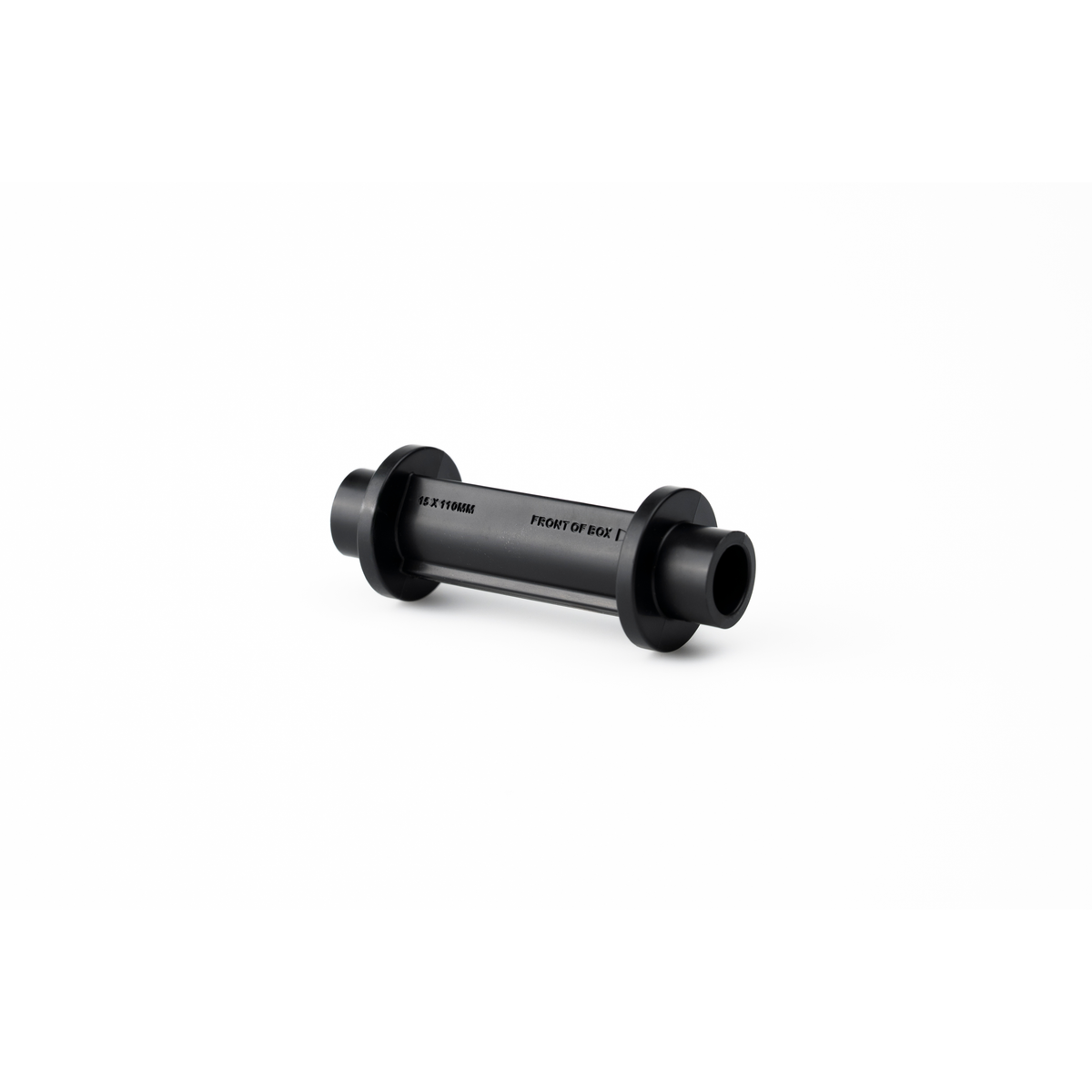 VaultLock 15 by 110 millimetre front axle sleeve, a black cylinder shown side on.