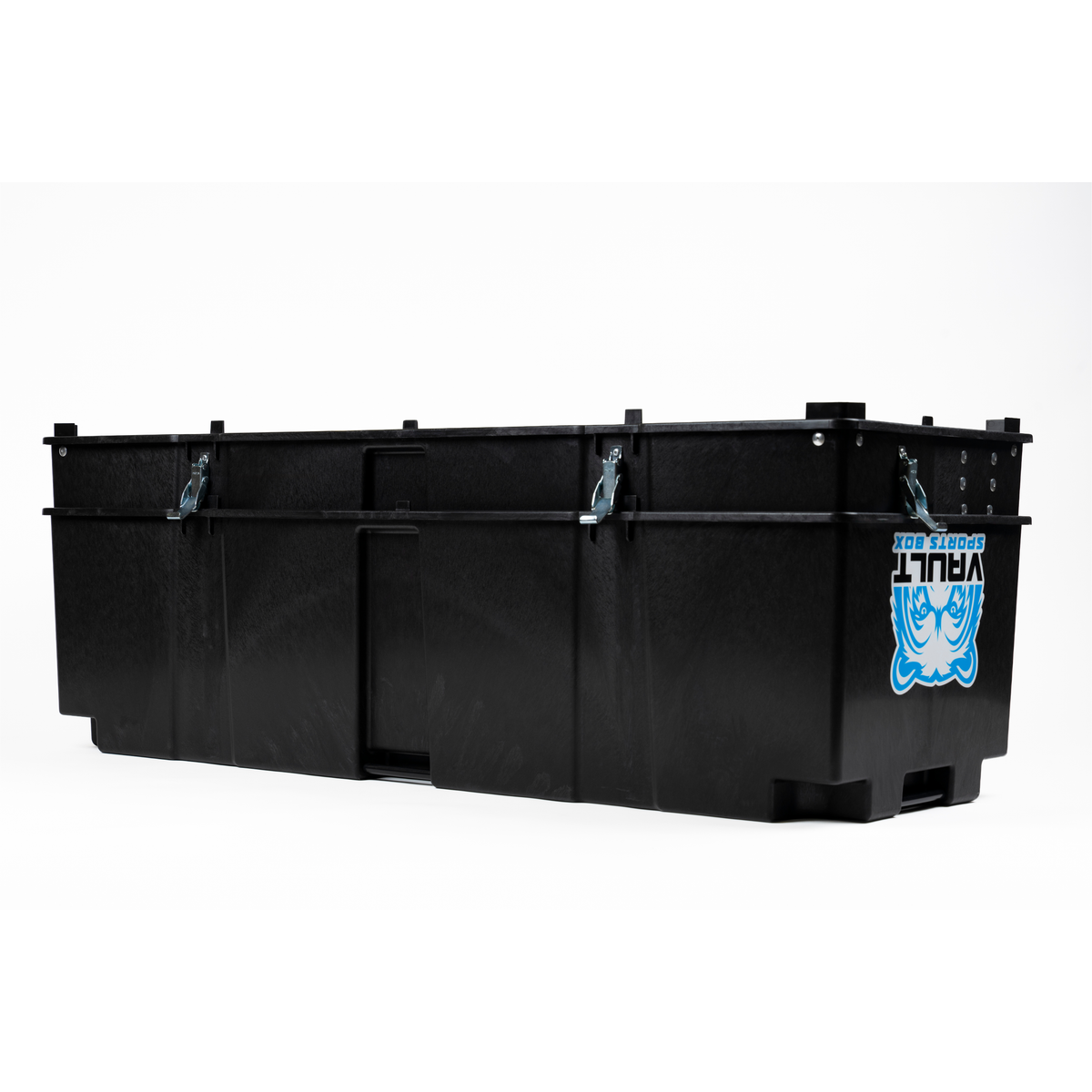 Vault Pro closed, full side profile, with both latches fastened.