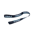 Load image into Gallery viewer, Vault Pro tow strap, a black nylon webbing loop printed repeatedly with the Vault Sports Box name.
